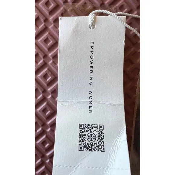 Tory Burch Wedge Flip Flops Sandals Seashell Pink Size 11 - Picture 16 of 16